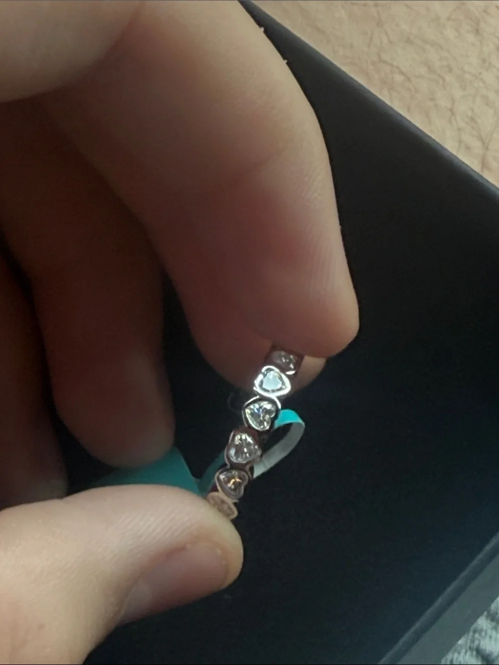 925 Sterling Silver Morganite Eternity Band - Pink